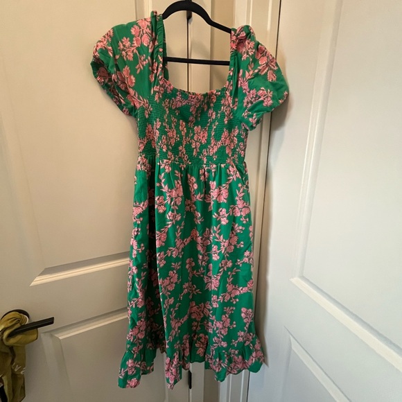 Dresses & Skirts - J. Crew green and pink floral summer dress